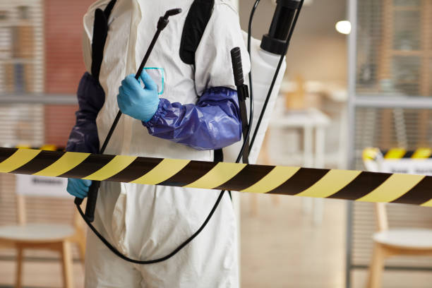 Professional Biohazard Cleanup technician working in Milton, FL